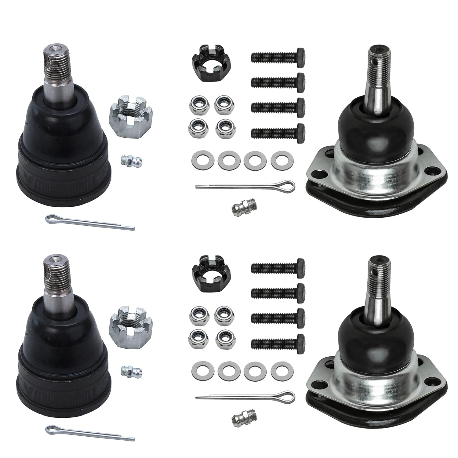 Detroit Axle - Front 4pc Ball Joints for Chevrolet Impala Astro Buick LeSabre Centurion Riviera Cadillac DeVille Fleetwood GMC S